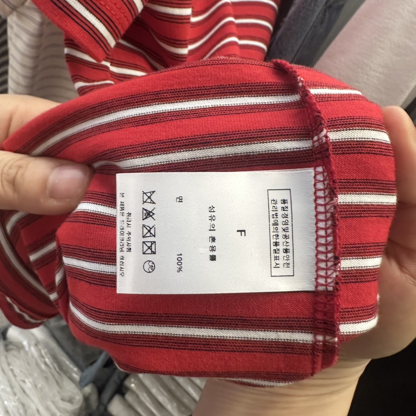 EOOB/LAMEREI韓國東大門直郵女裝新款26春夏熱賣T恤條紋EOOB/LAMEREIT恤