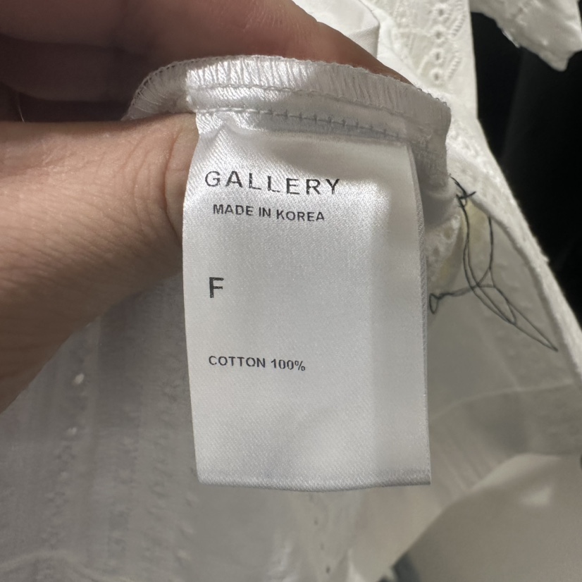 GALLERY-P韓國代購女士新款休閑時尚襯衫蕾絲衫刺繡鏤空GALLERY-P襯衫/蕾絲衫