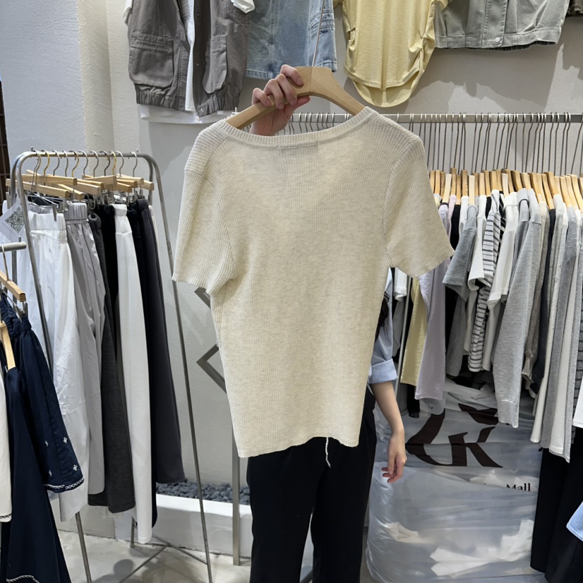 HIPTIQUE韓國直郵實拍女裝新品休閑人氣職業熱賣26春夏T恤毛絨HIPTIQUET恤