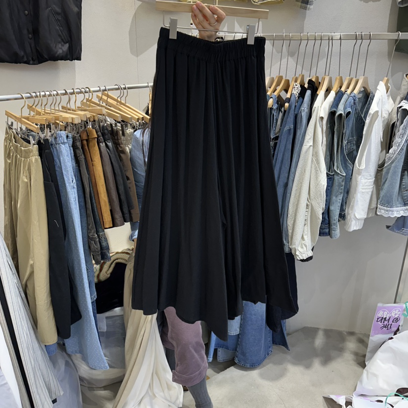 HIPTIQUE韓國代購女裝新款休閑人氣推薦休閑褲闊腿褲亞麻HIPTIQUE休閑褲圖色3