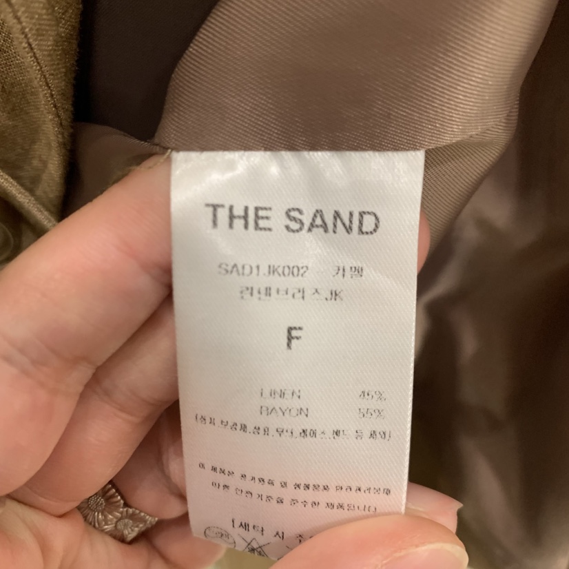 LMT（SAND LIMITED）韓國東大門代購女裝新品休閑夾克亞麻LMT/THE SAND/THE BEIGES_FLOW夾克