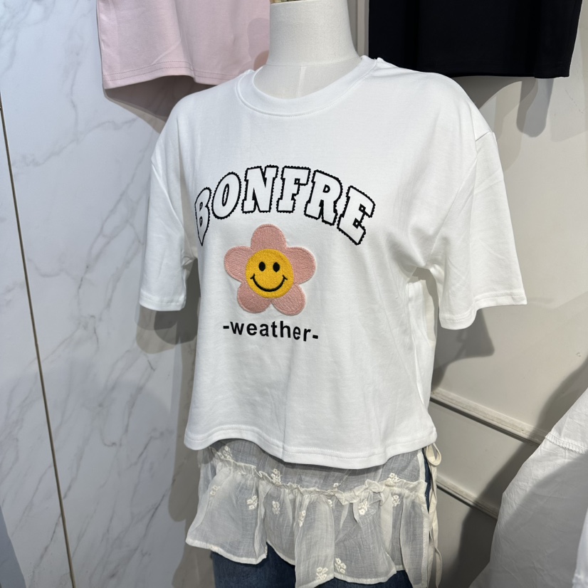 COCO HOLIC韓國代購女裝新款人氣26春夏職業推薦休閑T恤COCO HOLICT恤圖色4