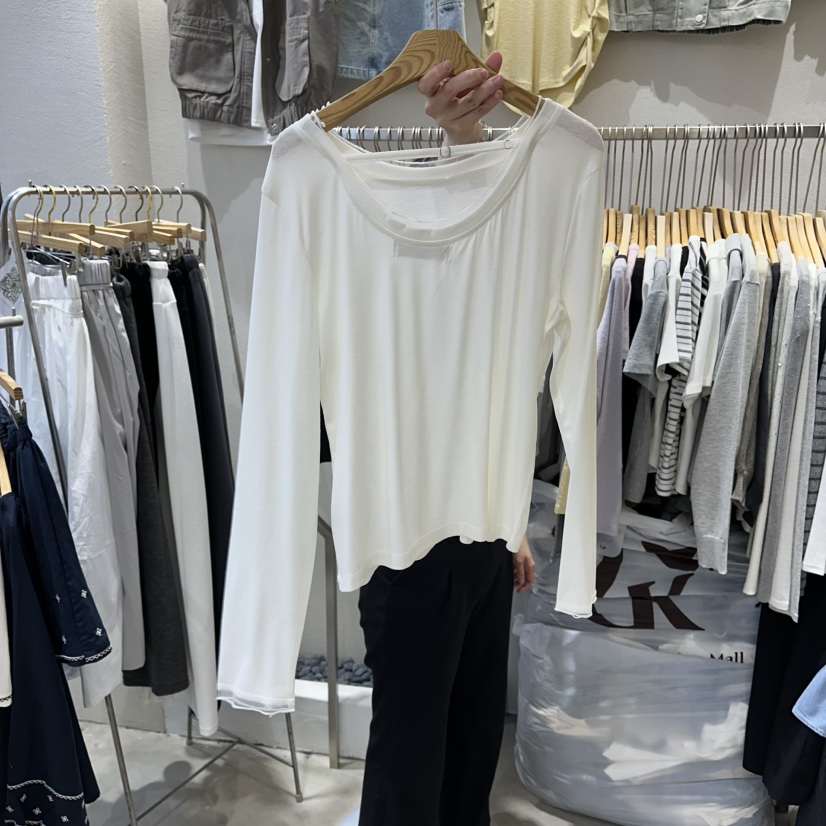 HIPTIQUE韓國東大門代購女士新款熱賣休閑推薦職業長袖T恤HIPTIQUE長袖T恤