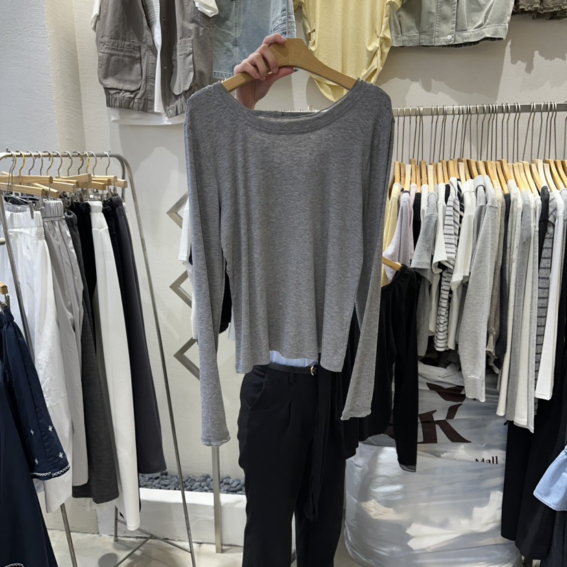 HIPTIQUE韓國東大門代購女士新款熱賣休閑推薦職業長袖T恤HIPTIQUE長袖T恤圖色2