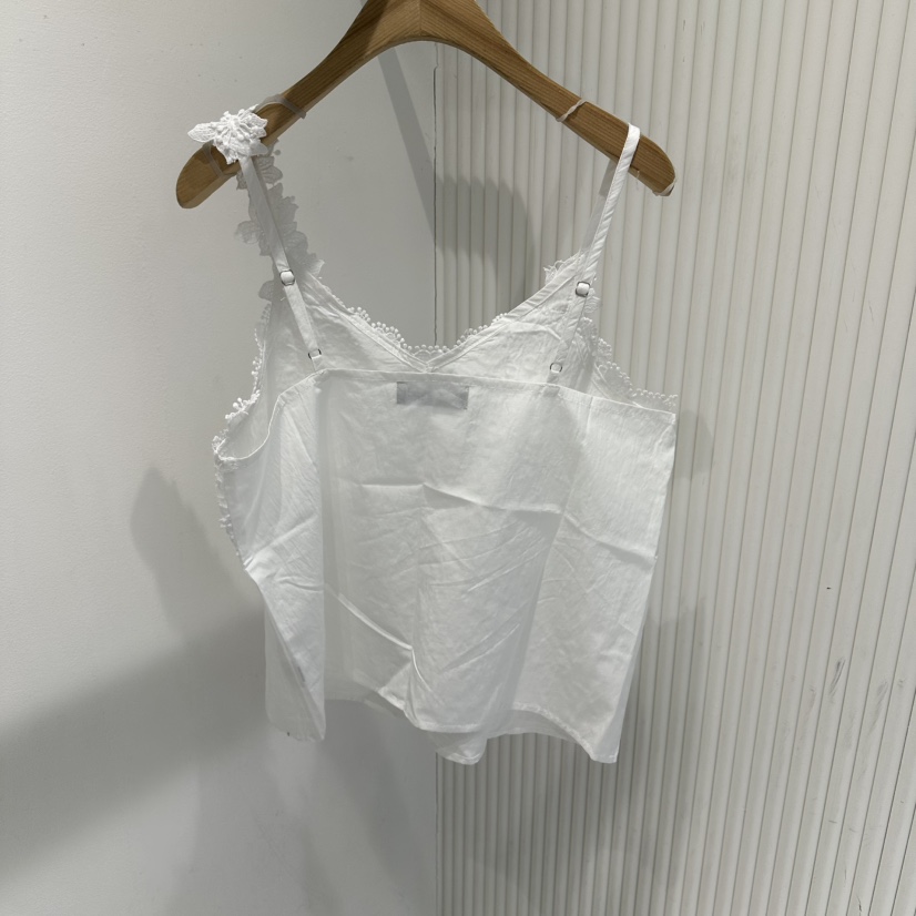 COCO HOLIC韓國直郵實拍女裝新品人氣吊帶背心不對稱蕾絲COCO HOLIC吊帶/背心