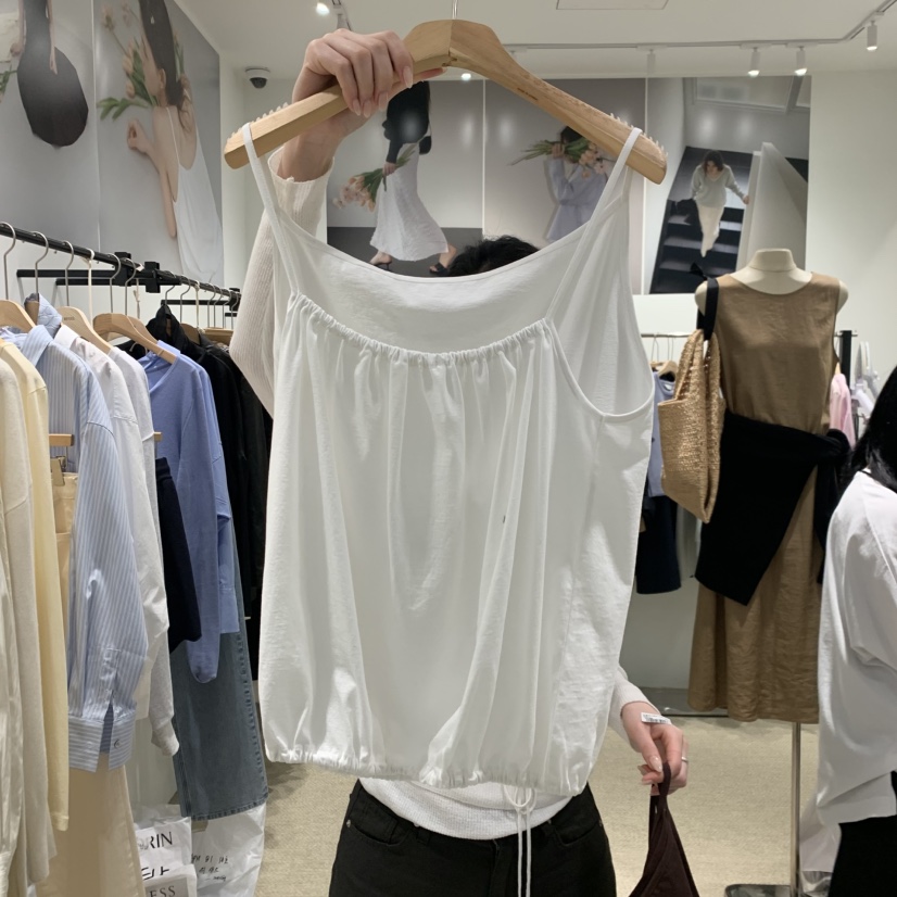 LMT（SAND LIMITED）韓國代購女裝新品熱賣吊帶背心棉質LMT/THE SAND/THE BEIGES_FLOW吊帶/背心