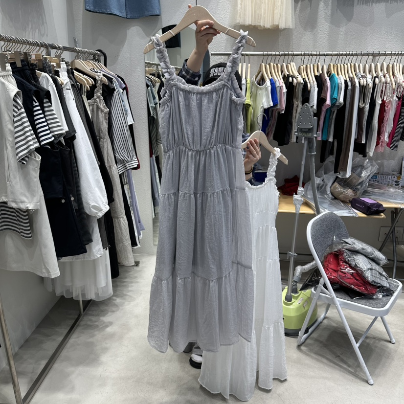 HOT PLACE/DREAM GIRIS/HOT ISSUE韓國代購女裝新款時尚連衣裙褶皺HOT PLACE/DREAM GIRIS/HOT ISSUE連衣裙圖色1