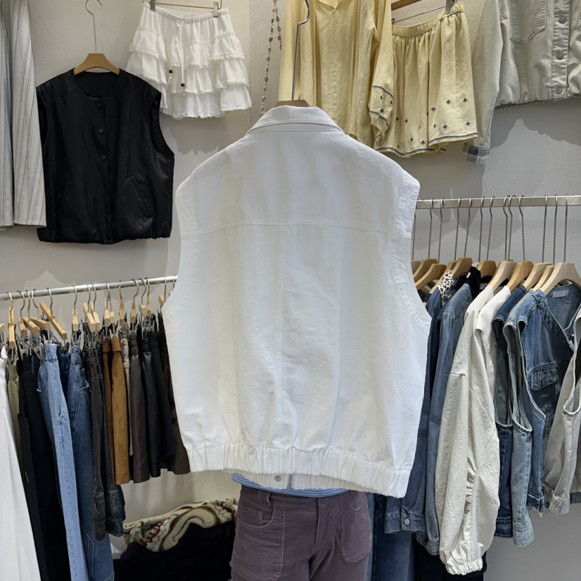 HIPTIQUE韓國東大門直郵女士新品推薦馬甲不含內搭口袋亞麻HIPTIQUE馬甲