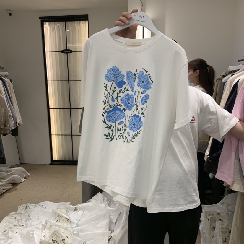 VENIR-a韓國直郵女士新品時尚26春夏職業推薦人氣熱賣T恤VENIR-aT恤圖色3