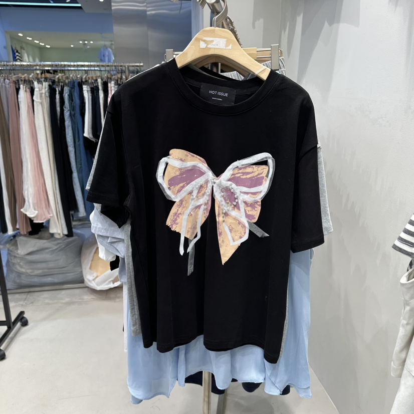 HOT PLACE/DREAM GIRIS/HOT ISSUE韓國直郵女士新款職業T恤HOT PLACE/DREAM GIRIS/HOT ISSUET恤圖色3