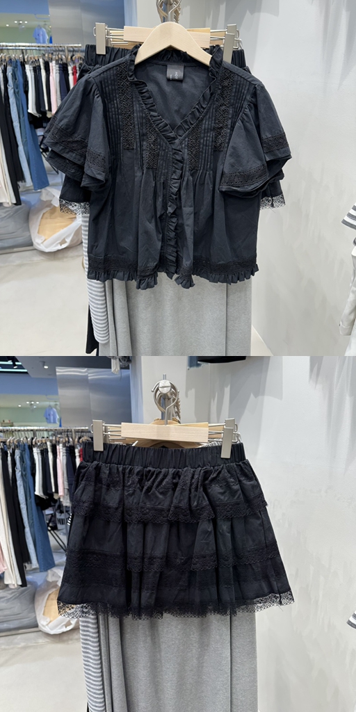 HOT PLACE/DREAM GIRIS/HOT ISSUE韓國東大門直郵女士新品時尚套裝套裝褶裥HOT PLACE/DREAM GIRIS/HOT ISSUE套裝圖色2