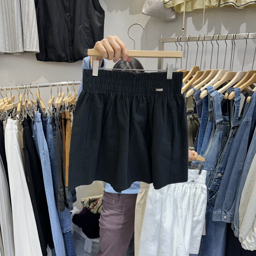 HIPTIQUE韓國直郵女裝新款人氣推薦職業26春夏時尚短褲亞麻HIPTIQUE短褲圖色3