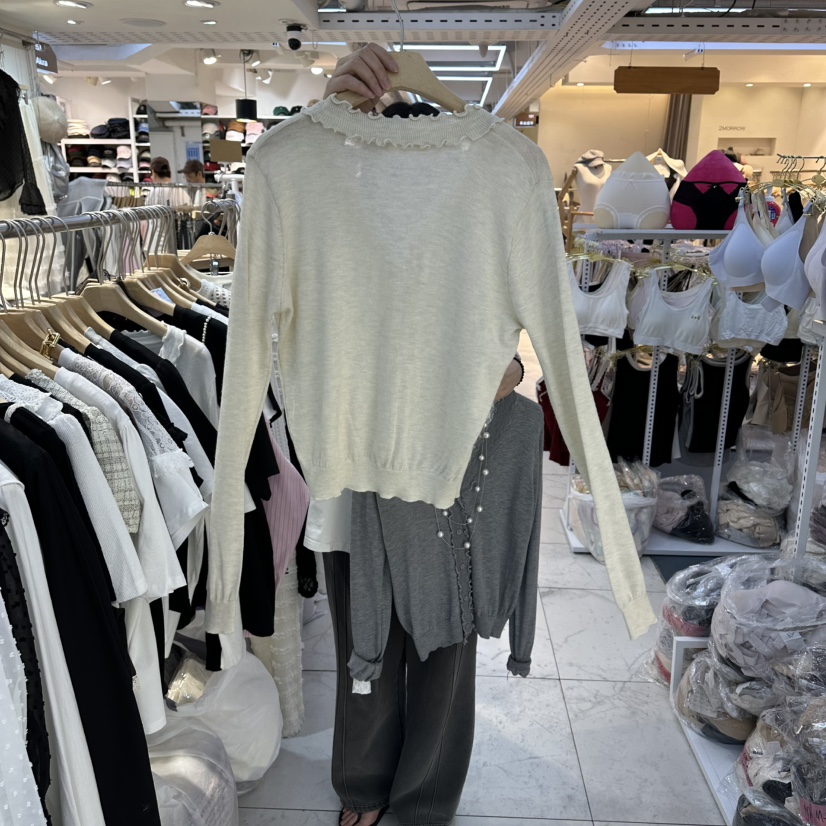 AKRA BY ART韓國直郵實拍女士新品人氣長袖T恤不含內搭不含項鏈開衫AKRA BY ART長袖T恤