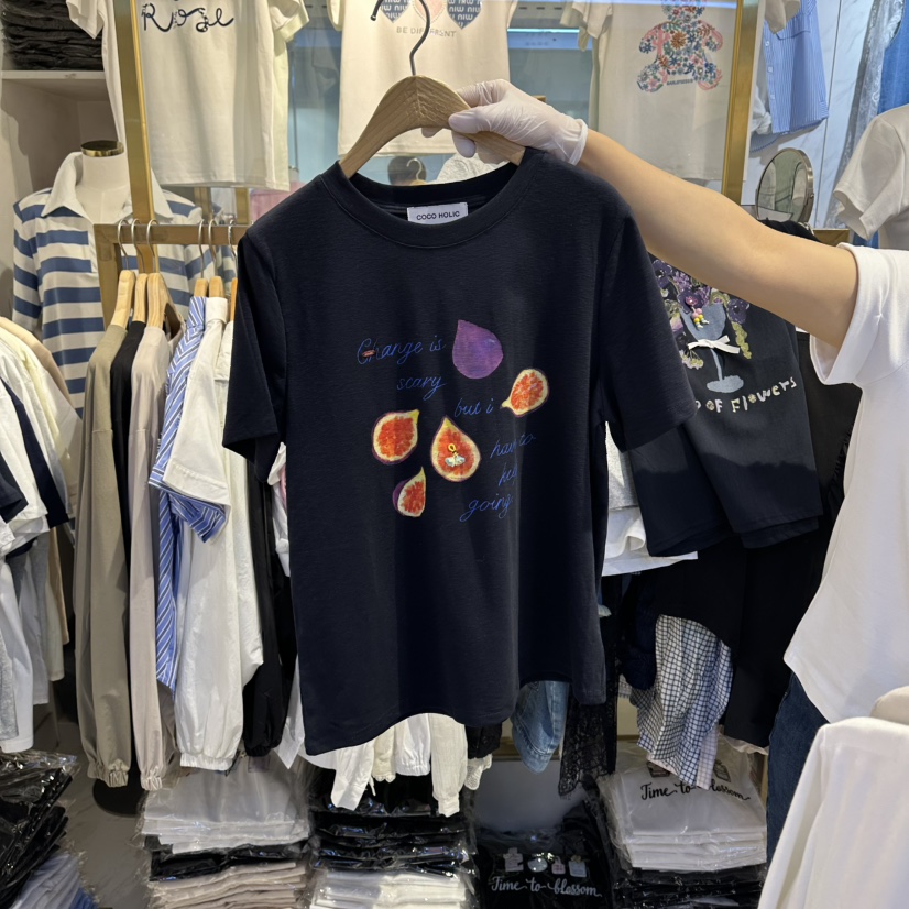 COCO HOLIC韓國代購女裝新品休閑推薦時尚人氣26春夏T恤COCO HOLICT恤圖色3
