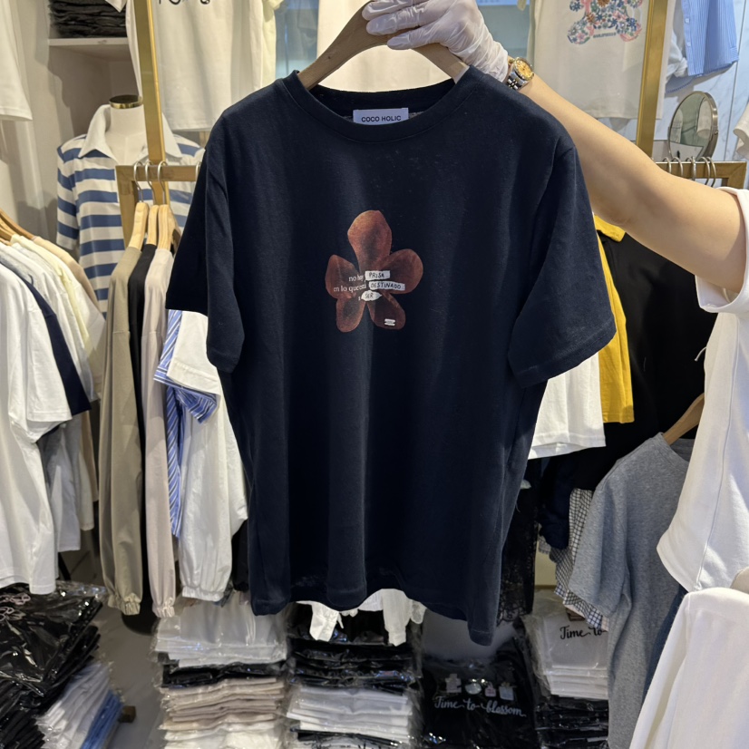 COCO HOLIC韓國東大門代購女裝新品休閑職業26春夏人氣T恤COCO HOLICT恤圖色3