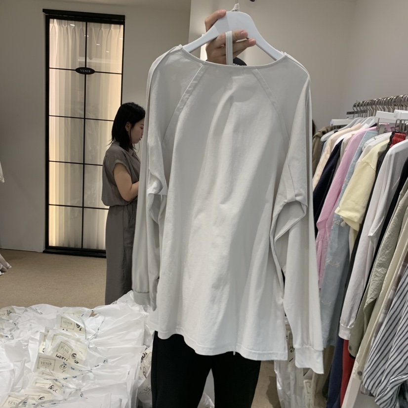 VENIR-a韓國直郵女裝新品26春夏熱賣職業人氣推薦長袖T恤VENIR-a長袖T恤