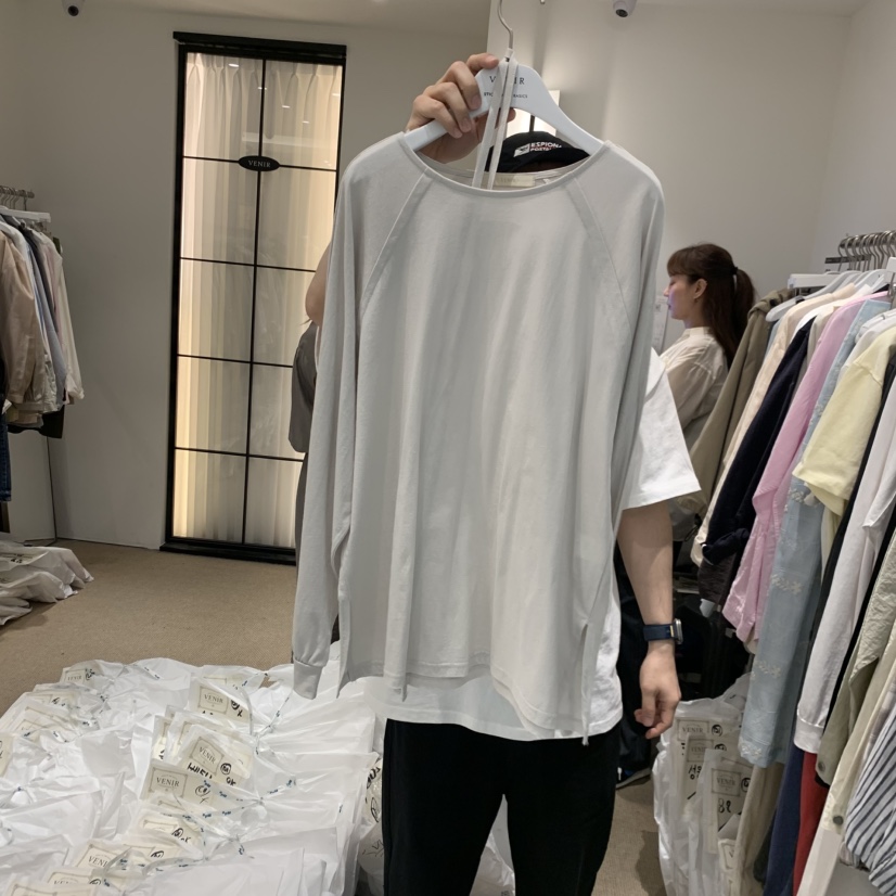 VENIR-a韓國直郵女裝新品26春夏熱賣職業人氣推薦長袖T恤VENIR-a長袖T恤圖色1