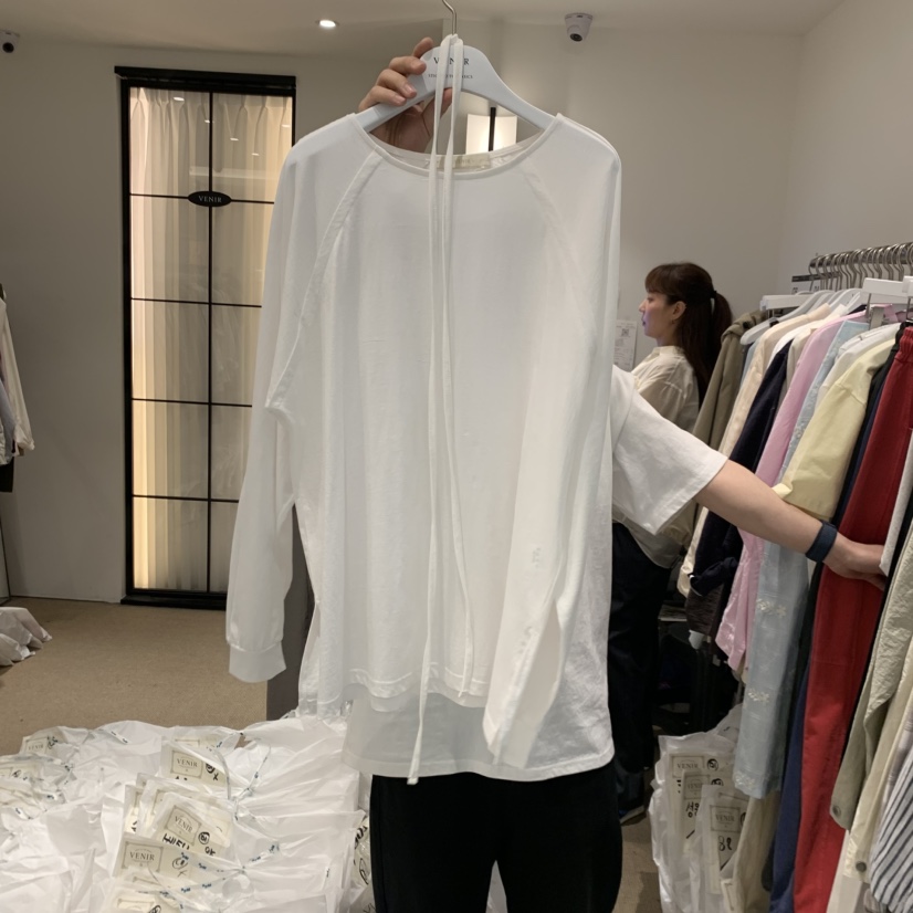 VENIR-a韓國直郵女裝新品26春夏熱賣職業人氣推薦長袖T恤VENIR-a長袖T恤圖色2