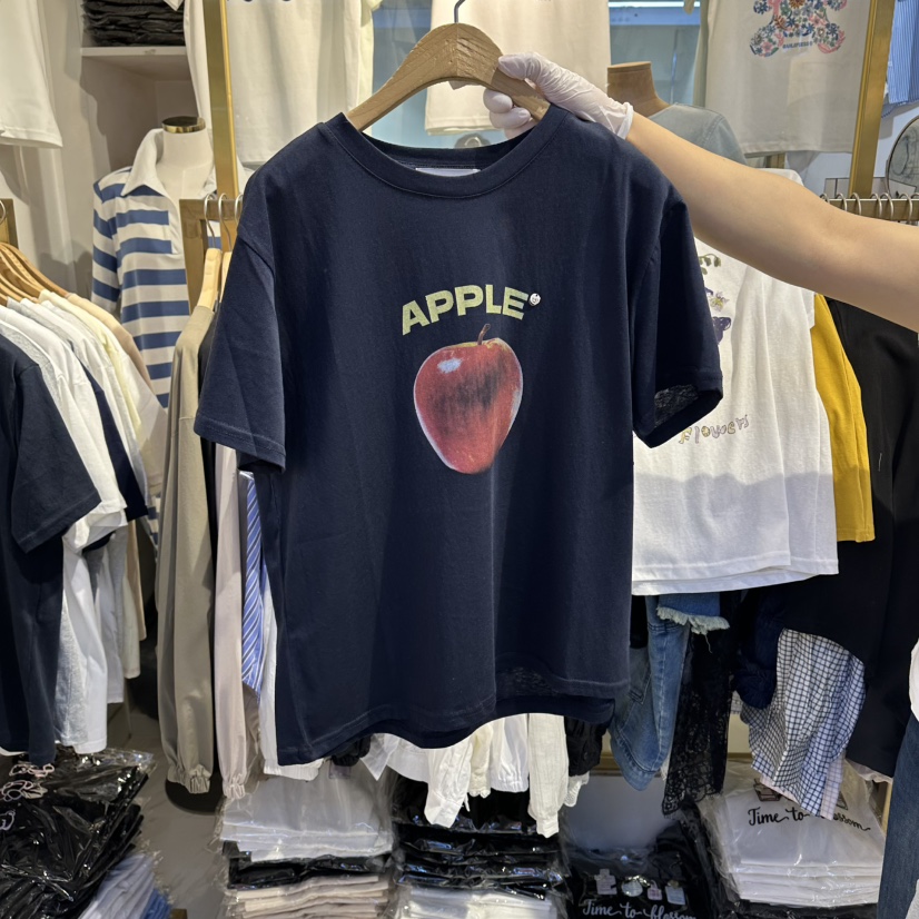 COCO HOLIC韓國東大門直郵女士新品時尚熱賣人氣26春夏T恤COCO HOLICT恤圖色2