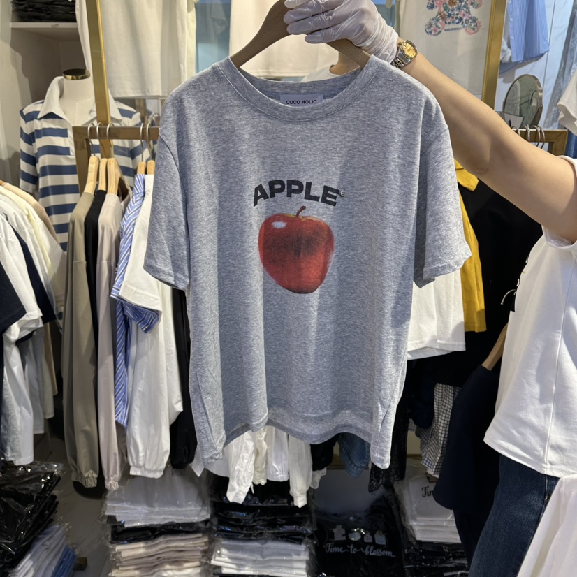 COCO HOLIC韓國東大門直郵女士新品時尚熱賣人氣26春夏T恤COCO HOLICT恤圖色3