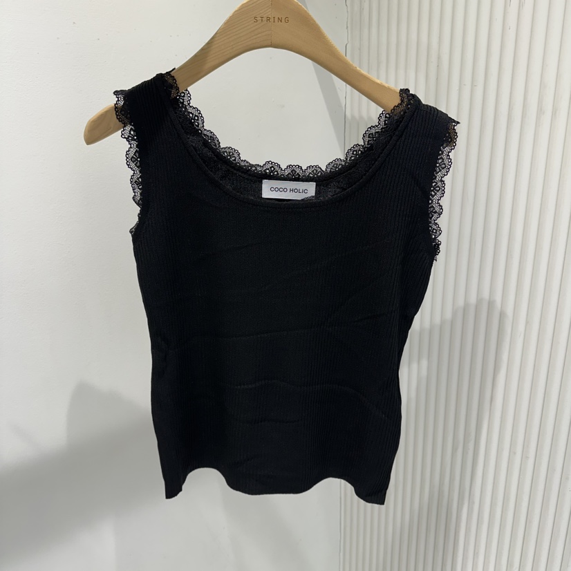 COCO HOLIC韓國代購女裝新款推薦26春夏職業吊帶背心蕾絲COCO HOLIC吊帶/背心圖色3