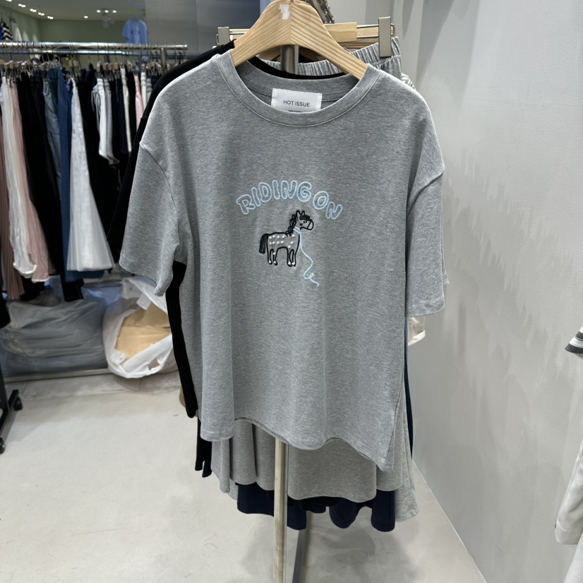 HOT PLACE/DREAM GIRIS/HOT ISSUE韓國直郵實拍女裝新品推薦T恤HOT PLACE/DREAM GIRIS/HOT ISSUET恤圖色2