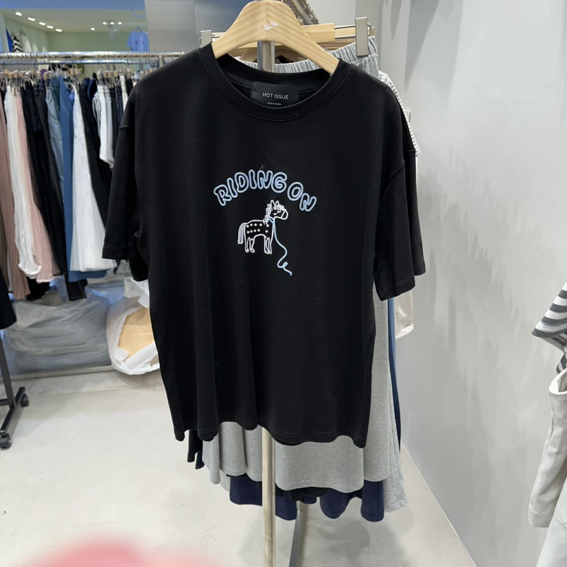 HOT PLACE/DREAM GIRIS/HOT ISSUE韓國直郵實拍女裝新品推薦T恤HOT PLACE/DREAM GIRIS/HOT ISSUET恤圖色3