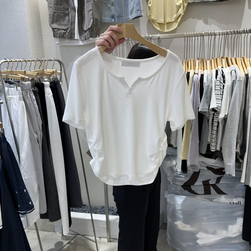 HIPTIQUE韓國東大門直郵女裝新品休閑推薦熱賣職業26春夏T恤HIPTIQUET恤圖色1