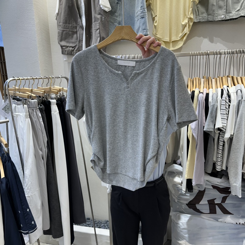 HIPTIQUE韓國東大門直郵女裝新品休閑推薦熱賣職業26春夏T恤HIPTIQUET恤圖色2