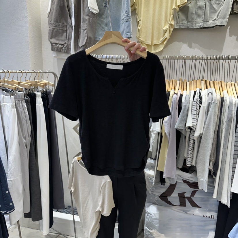 HIPTIQUE韓國東大門直郵女裝新品休閑推薦熱賣職業26春夏T恤HIPTIQUET恤圖色3