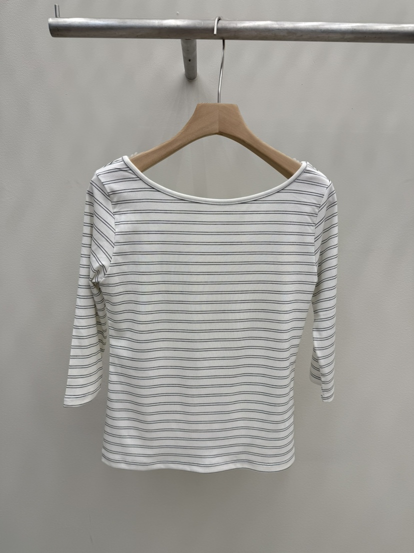 EOOB/LAMEREI韓國直郵實拍女士新品推薦26春夏休閑T恤條紋EOOB/LAMEREIT恤圖色1