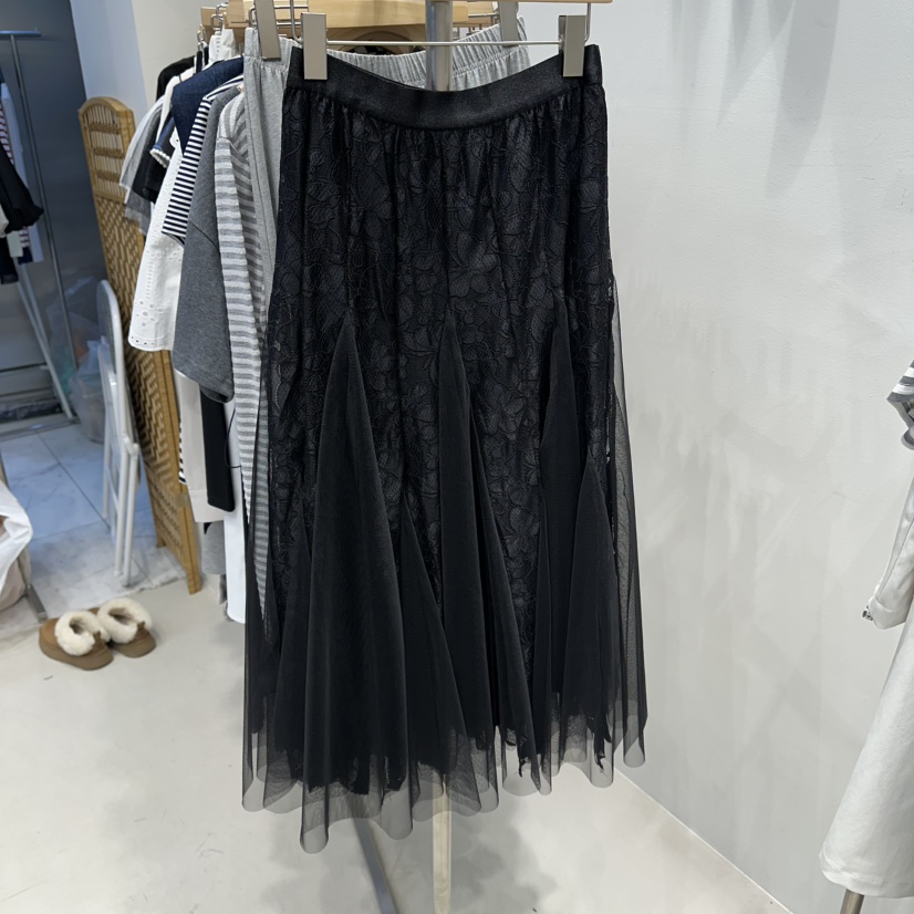 HOT PLACE/DREAM GIRIS/HOT ISSUE韓國東大門代購女士新品26春夏長裙蕾絲鏤空HOT PLACE/DREAM GIRIS/HOT ISSUE長裙