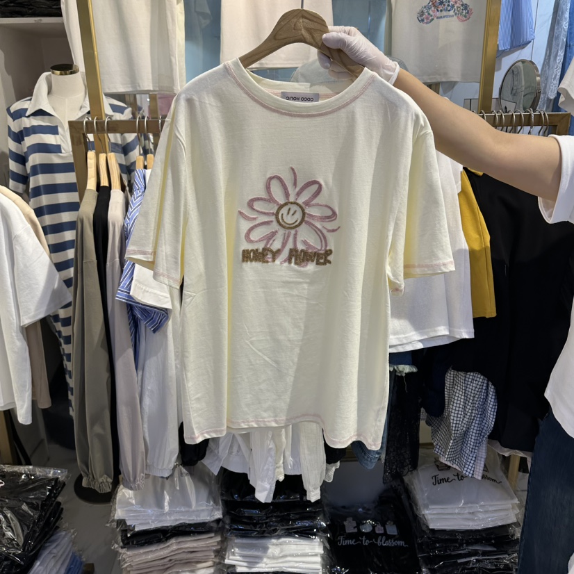 COCO HOLIC韓國東大門代購女士新品熱賣人氣休閑推薦T恤COCO HOLICT恤圖色1