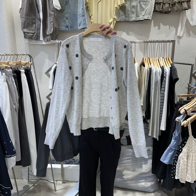 HIPTIQUE韓國東大門代購女裝新品職業推薦26春夏針織衫開衫HIPTIQUE針織衫圖色2