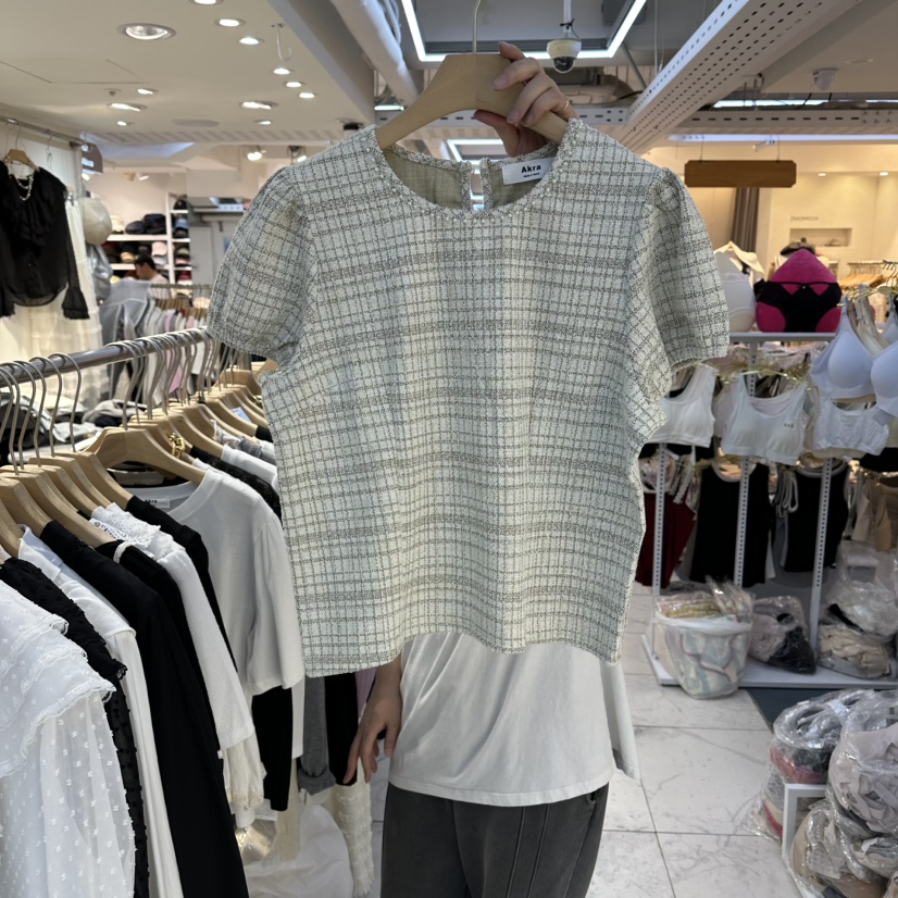 AKRA BY ART韓國東大門代購女裝新款職業推薦T恤泡泡袖AKRA BY ARTT恤圖色1