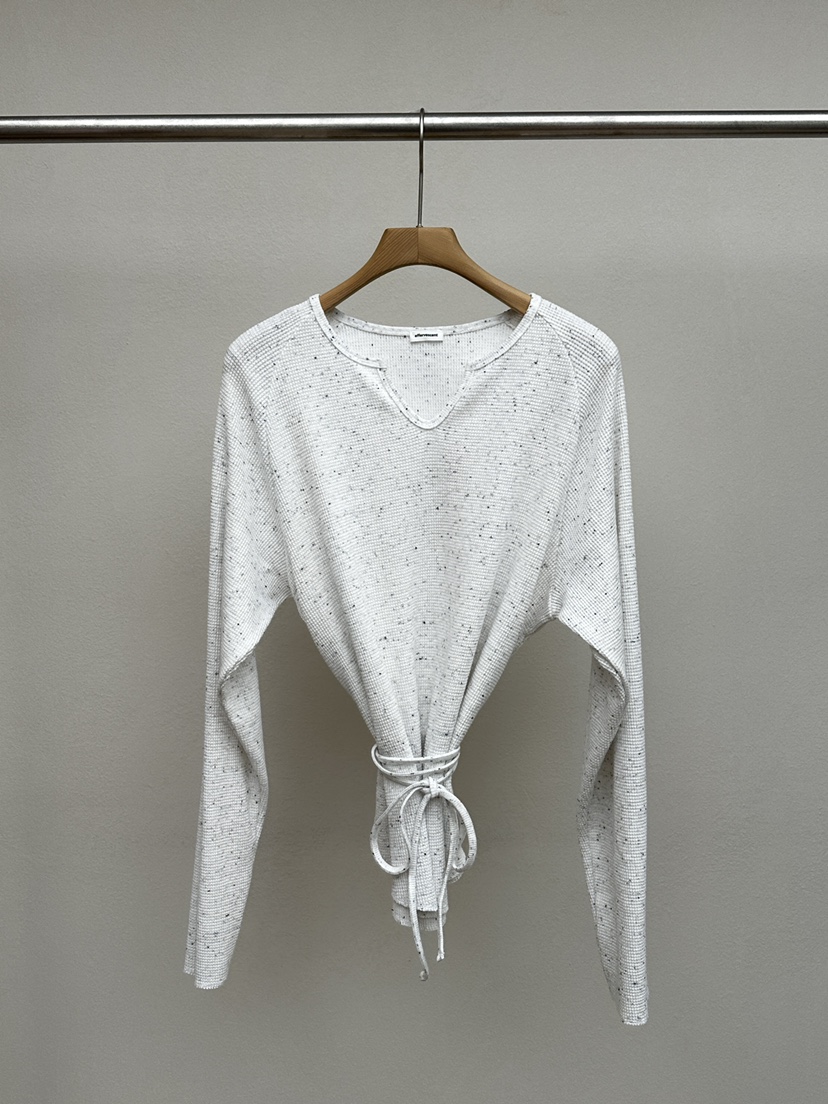 EFFERVESCENT韓國東大門直郵女裝新品休閑26春夏針織衫含腰繩evc/effervescent針織衫圖色1