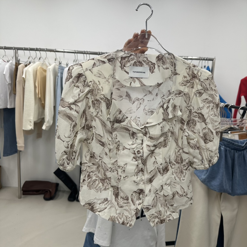 TOPDRESSING韓國直郵實拍女裝新款推薦熱賣時尚襯衫蕾絲衫TOPDRESSING襯衫/蕾絲衫圖色2