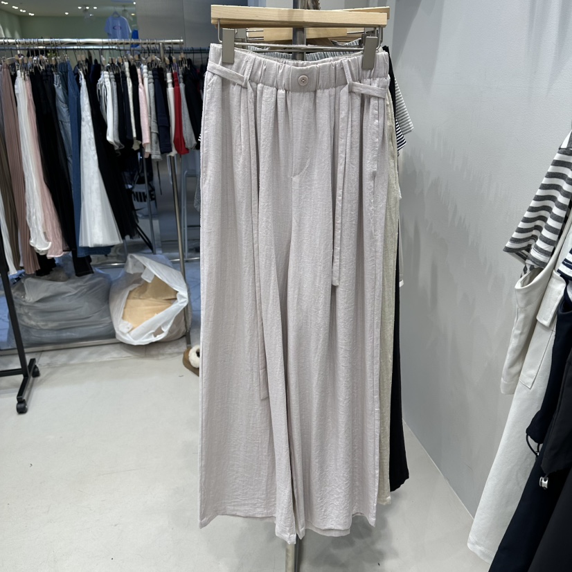 HOT PLACE/DREAM GIRIS/HOT ISSUE韓國直郵女士新品休閑休閑褲亞麻HOT PLACE/DREAM GIRIS/HOT ISSUE休閑褲圖色2