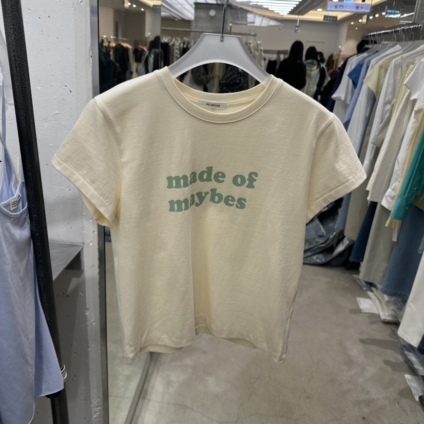 HELVETICA韓國直郵女裝新品時尚推薦26春夏職業熱賣人氣T恤HELVETICAT恤圖色1