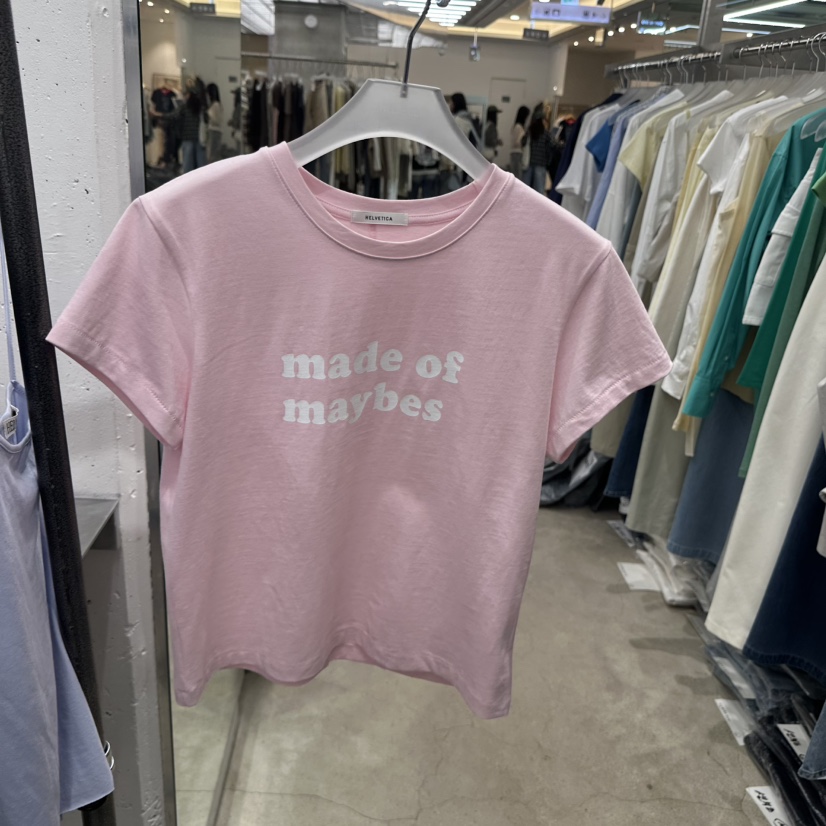 HELVETICA韓國直郵女裝新品時尚推薦26春夏職業熱賣人氣T恤HELVETICAT恤圖色2