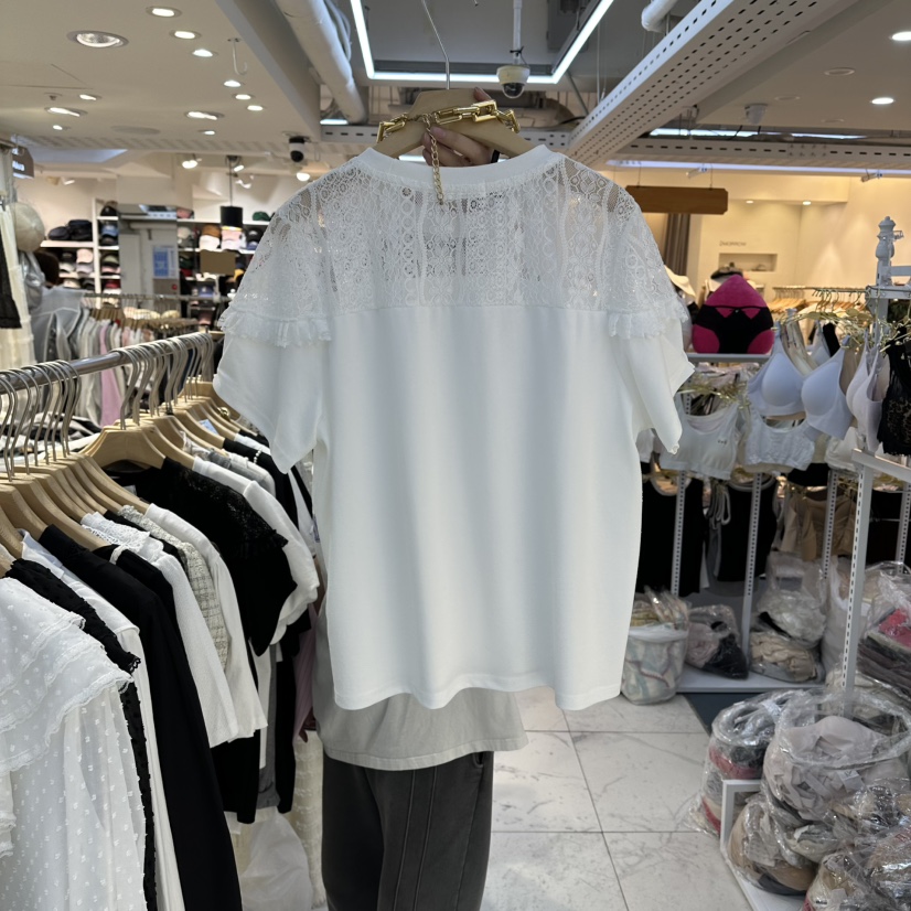 AKRA BY ART韓國代購女士新款26春夏時尚推薦職業T恤蕾絲AKRA BY ARTT恤