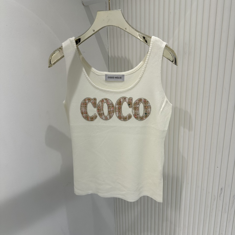COCO HOLIC韓國代購女裝新品人氣職業時尚26春夏吊帶背心COCO HOLIC吊帶/背心圖色1