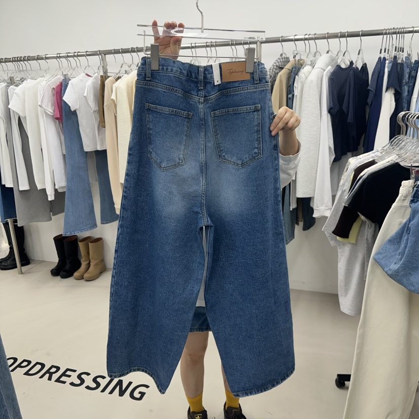 TOPDRESSING韓國直郵女士新款熱賣休閑人氣推薦26春夏牛仔褲TOPDRESSING牛仔褲