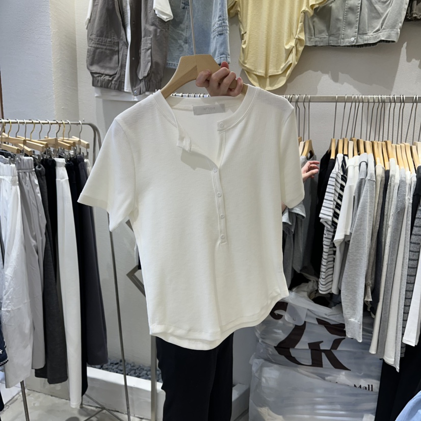 HIPTIQUE韓國直郵實拍女裝新品時尚熱賣職業26春夏推薦T恤HIPTIQUET恤圖色1