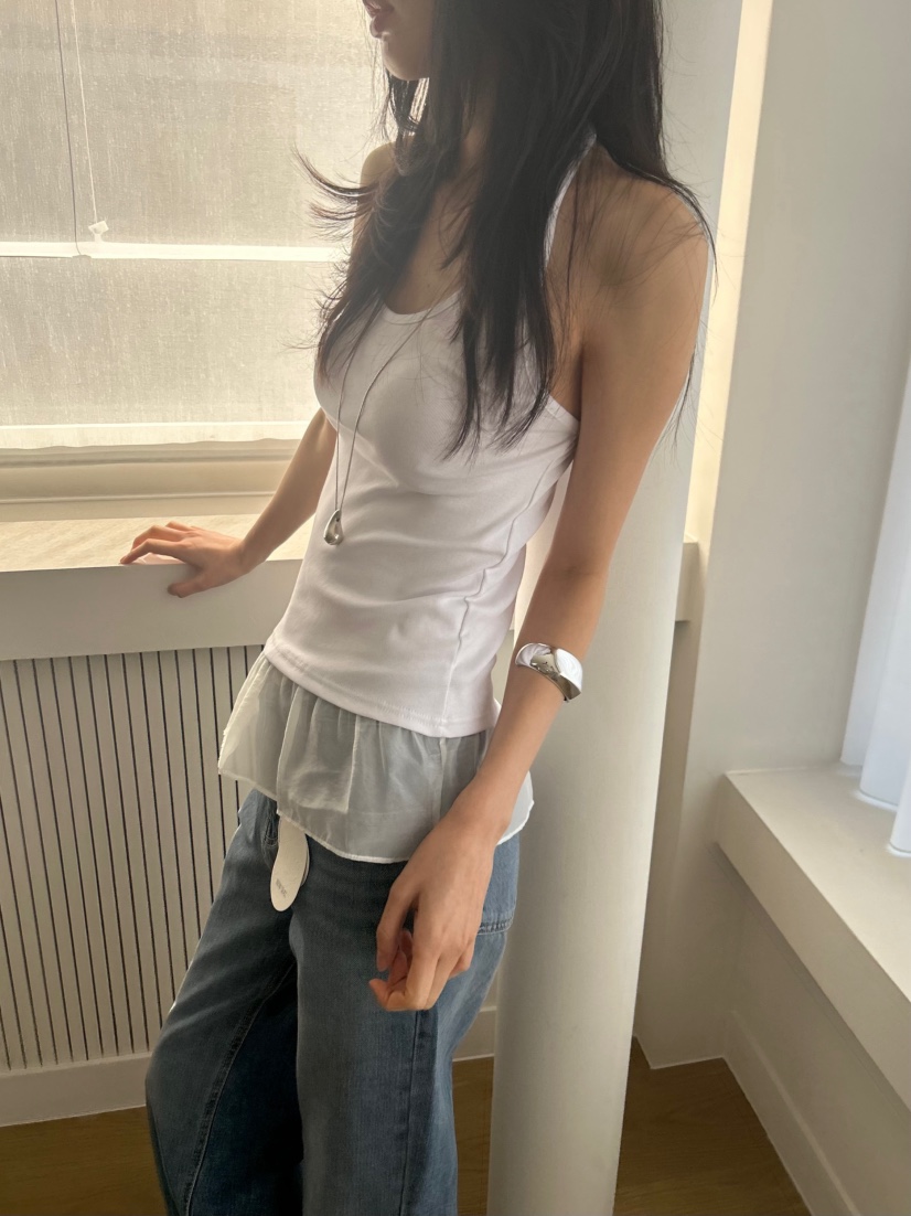 ME MO韓國直郵女士新款26春夏時尚職業人氣推薦吊帶背心ME MO吊帶/背心