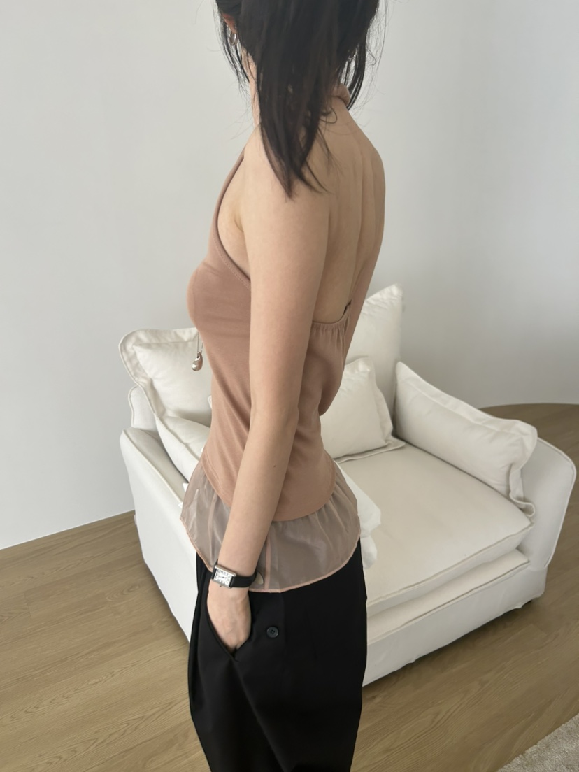 ME MO韓國直郵女士新款26春夏時尚職業人氣推薦吊帶背心ME MO吊帶/背心