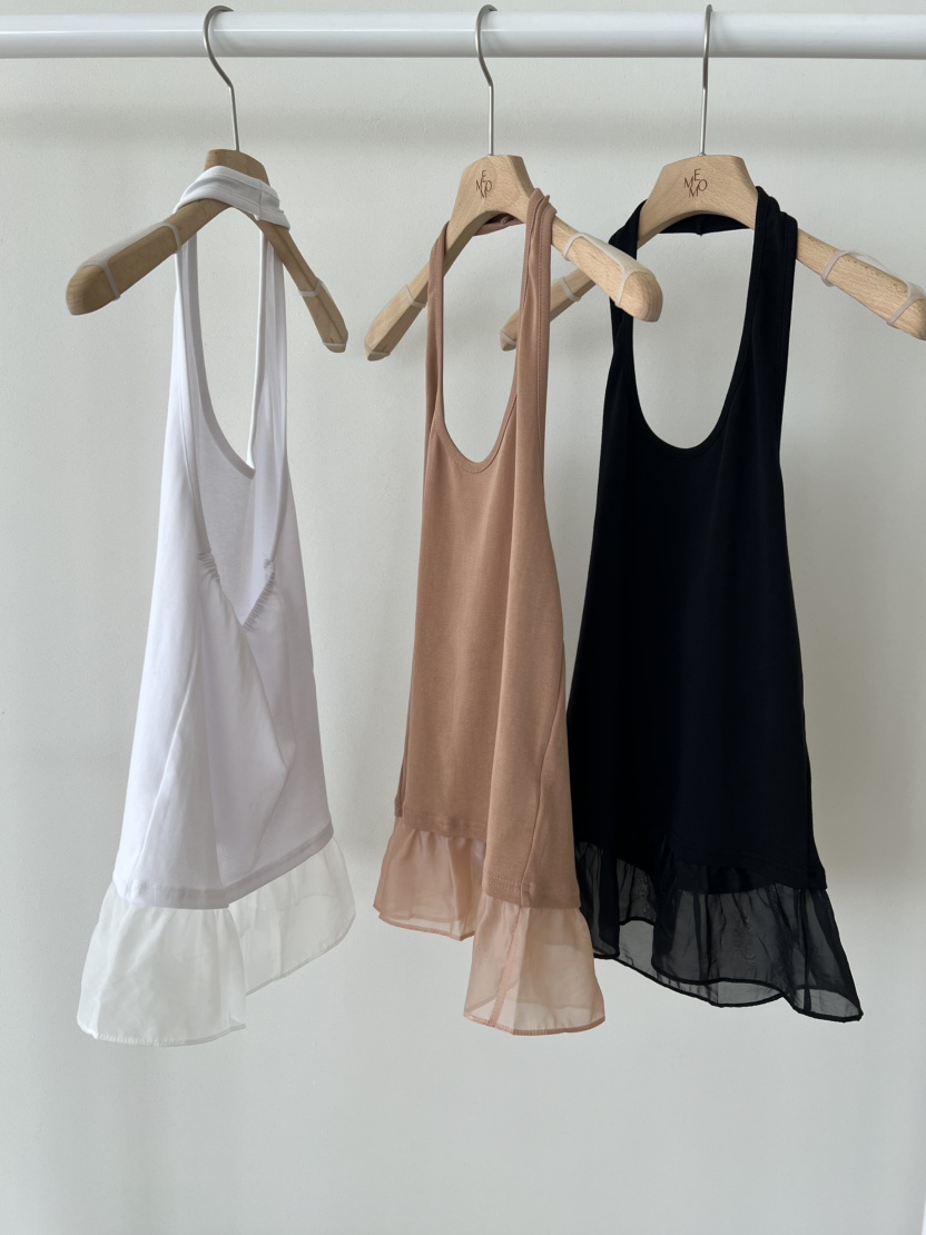 ME MO韓國直郵女士新款26春夏時尚職業人氣推薦吊帶背心ME MO吊帶/背心