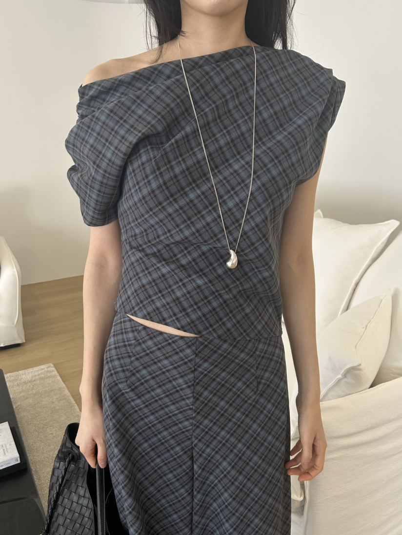 ME MO韓國直郵實拍女士新款休閑熱賣26春夏襯衫蕾絲衫格紋ME MO襯衫/蕾絲衫