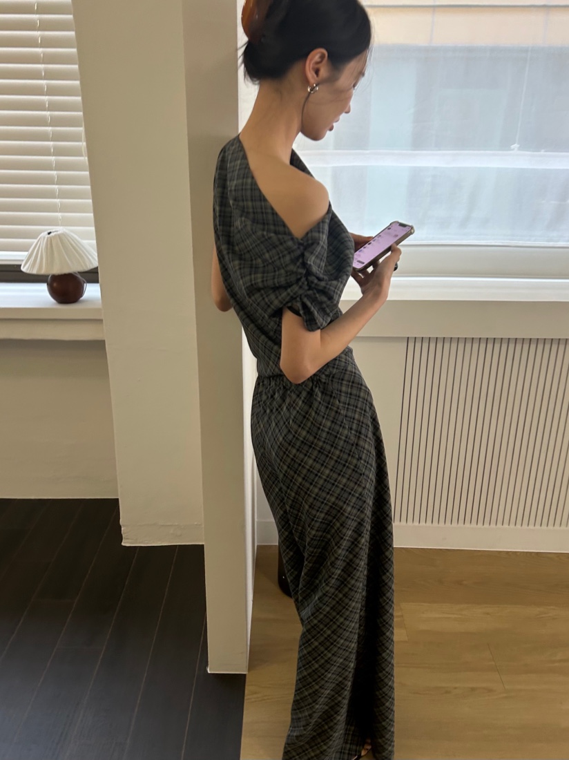 ME MO韓國直郵實拍女士新款休閑熱賣26春夏襯衫蕾絲衫格紋ME MO襯衫/蕾絲衫