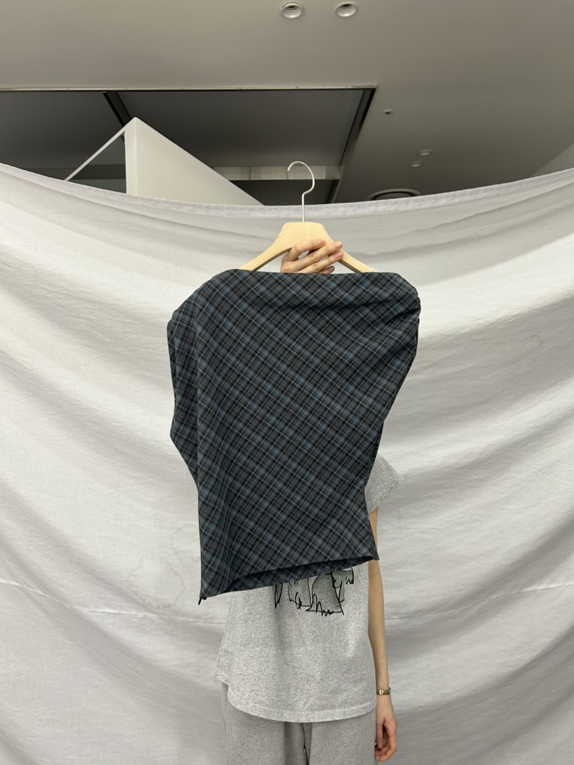 ME MO韓國直郵實拍女士新款休閑熱賣26春夏襯衫蕾絲衫格紋ME MO襯衫/蕾絲衫